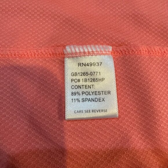 Tail Peach Sleeveless Golf Shirt Sz XXL - Picture 5 of 6